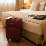 Abraj Soft-Shell Polyester Trolley Bag – Cabin Size | 4-Wheel Spinner | 20 Inch | - Al Kabayel Discount CentreAbraj Soft-Shell Polyester Trolley Bag – Cabin Size | 4-Wheel Spinner | 20 Inch |Cabin LuggageABRAJAl Kabayel Discount Centre