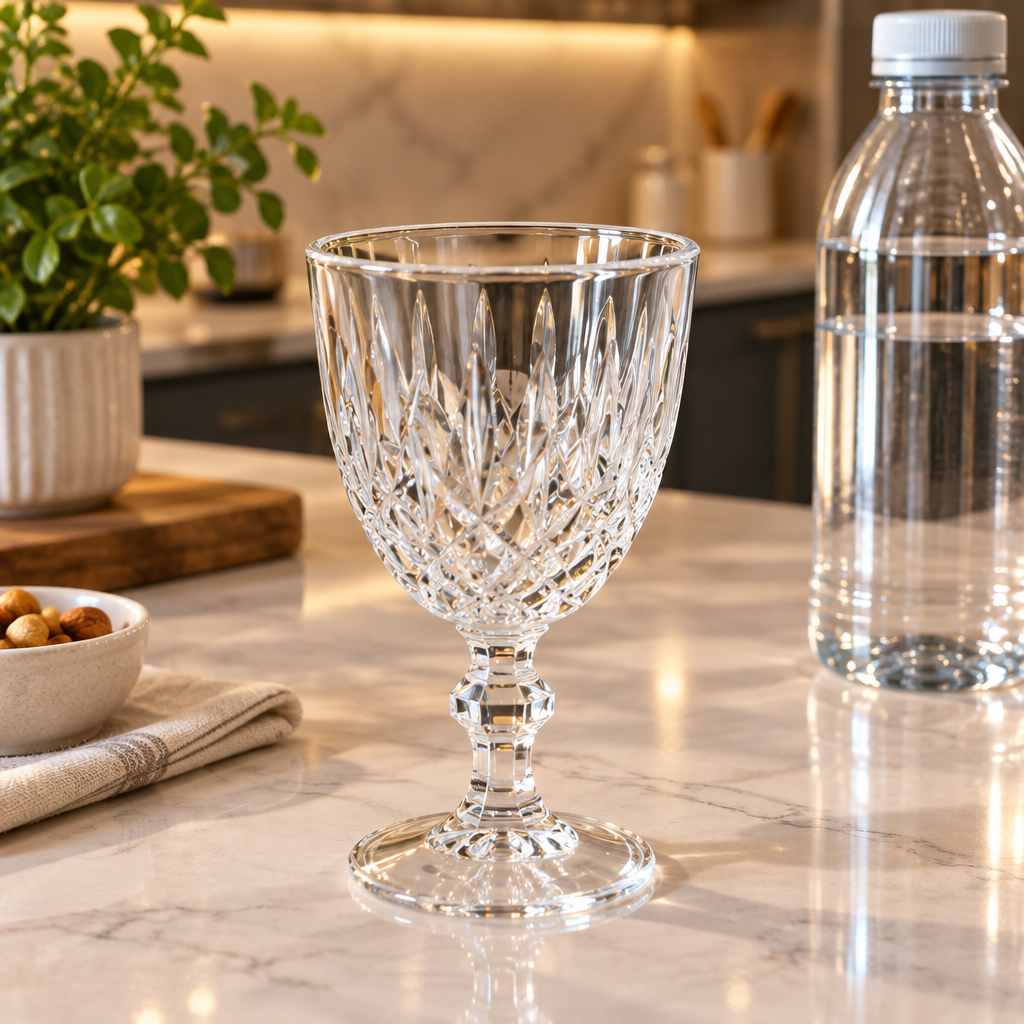 Blinkmax Crystal-Cut Glass Tumbler – 222ml