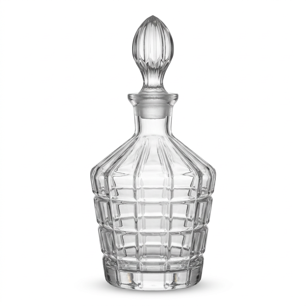 Al Dana Glass Perfume Bottle with Decorative Stopper - 500ml