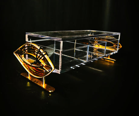 Acrylic 3 Section Candy Box With Golden Handle 38cm - Al Kabayel Discount CentreAcrylic 3 Section Candy Box With Golden Handle 38cmServing TraysAKDCAl Kabayel Discount Centre