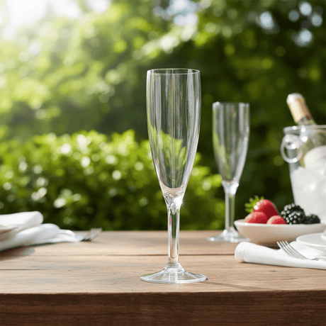 Acrylic Footed Champagne Flute Glass – 250ml | Crystal Clear | Shatterproof - Al Kabayel Discount CentreAcrylic Footed Champagne Flute Glass – 250ml | Crystal Clear | ShatterproofTumblersAKDCAl Kabayel Discount Centre