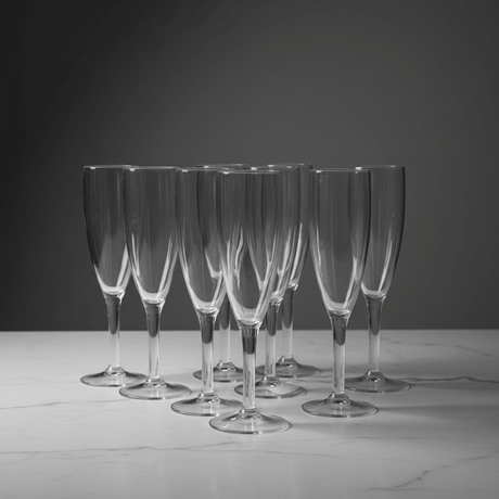 Acrylic Footed Champagne Flute Glass – 250ml | Crystal Clear | Shatterproof - Al Kabayel Discount CentreAcrylic Footed Champagne Flute Glass – 250ml | Crystal Clear | ShatterproofTumblersAKDCAl Kabayel Discount Centre