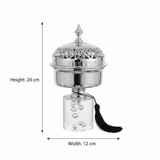 Acrylic Footed Silver Metal Candy Bowl with Lid - Large 20×12 cm - Al Kabayel Discount CentreAcrylic Footed Silver Metal Candy Bowl with Lid - Large 20×12 cmBowlsAKDCAl Kabayel Discount Centre