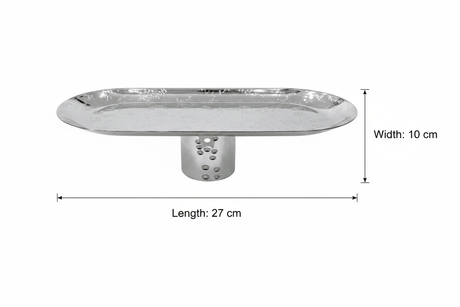 Acrylic Footed Silver Metal Candy Tray - 27×10 cm - Al Kabayel Discount CentreAcrylic Footed Silver Metal Candy Tray - 27×10 cmServing TraysAKDCAl Kabayel Discount Centre