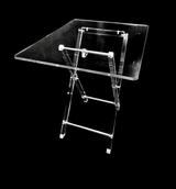 Acrylic Serving Coffee Table Set Of 4 With Stand 40Cmx50Cm and 50cm Height Clear - Al Kabayel Discount CentreAcrylic Serving Coffee Table Set Of 4 With Stand 40Cmx50Cm and 50cm Height ClearServing TraysAKDCAl Kabayel Discount Centre