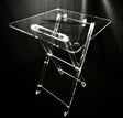 Acrylic Serving Coffee Table Set Of 4 With Stand 40Cmx50Cm Clear With Black Humming Bird Design - Al Kabayel Discount CentreAcrylic Serving Coffee Table Set Of 4 With Stand 40Cmx50Cm Clear With Black Humming Bird DesignServing TraysAKDCAl Kabayel Discount Centre