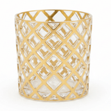 Acrylic Tumbler with Golden Diamond Lattice Design | 200ml - Al Kabayel Discount CentreAcrylic Tumbler with Golden Diamond Lattice Design | 200mlTumblersAKDCAl Kabayel Discount Centre