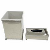Acrylic Waste Bin with Silver Metal Base and Tissue Box Combo Set – Durable and Stylish – 28 × 21 cm & 26 × 13 cm - Al Kabayel Discount CentreAcrylic Waste Bin with Silver Metal Base and Tissue Box Combo Set – Durable and Stylish – 28 × 21 cm & 26 × 13 cmOrganizers & AccessoriesAKDCAl Kabayel Discount Centre