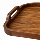Luhpar Rectangular Wooden Serving Tray with Handles – 45×30cm