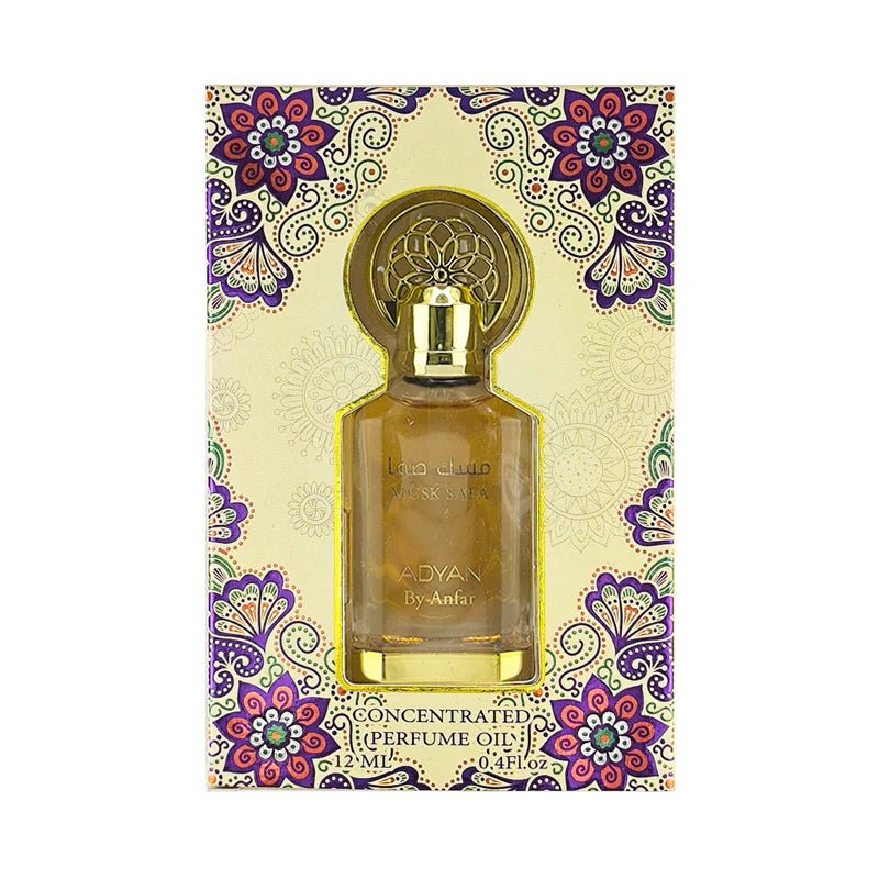 Adyan Musk Safa Concentrated Perfume Oil 12 ml – Pure Classic Musk Blend - Al Kabayel Discount CentreAdyan Musk Safa Concentrated Perfume Oil 12 ml – Pure Classic Musk BlendPerfumesADYANAl Kabayel Discount Centre