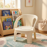 Cradle Plastic Kids Chair with Armrests Ivory - 36×30cm