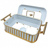 AFCO 1.5 Liter Rectangular Chafing Dish – Premium White & Gold Finish with High - Quality Plastic & Metal Outer Body and Heat - Resistant Inner Glass Bowl for Elegant Buffet Serving - Al Kabayel Discount CentreAFCO 1.5 Liter Rectangular Chafing Dish – Premium White & Gold Finish with High - Quality Plastic & Metal Outer Body and Heat - Resistant Inner Glass Bowl for Elegant Buffet ServingWarmersAFCOAl Kabayel Discount Centre