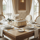 AFCO 2.2 Liter Rectangular Chafing Dish – Luxury White & Gold Food Warmer with Durable Plastic & Metal Frame and Tempered Glass Inner for Catering & Home Use - Al Kabayel Discount CentreAFCO 2.2 Liter Rectangular Chafing Dish – Luxury White & Gold Food Warmer with Durable Plastic & Metal Frame and Tempered Glass Inner for Catering & Home UseWarmersAFCOAl Kabayel Discount Centre