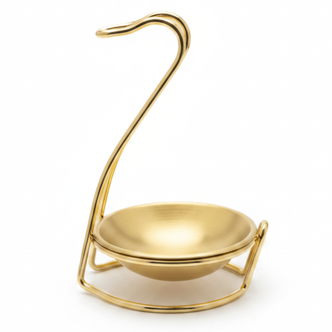 AFCO Decorative Golden Metal Swan Soup Spoon Stand Holder – Elegant Kitchen Accessory – 18 × 10 cm - Al Kabayel Discount CentreAFCO Decorative Golden Metal Swan Soup Spoon Stand Holder – Elegant Kitchen Accessory – 18 × 10 cmKitchen Utensils & GadgetsAFCOAl Kabayel Discount Centre