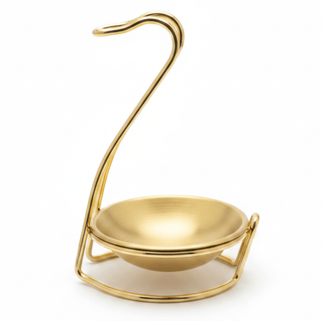 AFCO Decorative Golden Metal Swan Soup Spoon Stand Holder – Elegant Kitchen Accessory – 18 × 10 cm - Al Kabayel Discount CentreAFCO Decorative Golden Metal Swan Soup Spoon Stand Holder – Elegant Kitchen Accessory – 18 × 10 cmKitchen Utensils & GadgetsAFCOAl Kabayel Discount Centre