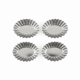 AFCO Mini Cake Mould Set – 4 Pcs – Stainless Steel – Oval Fluted Design - Al Kabayel Discount CentreAFCO Mini Cake Mould Set – 4 Pcs – Stainless Steel – Oval Fluted DesignCake Mold & Baking MoldsAFCOAl Kabayel Discount Centre