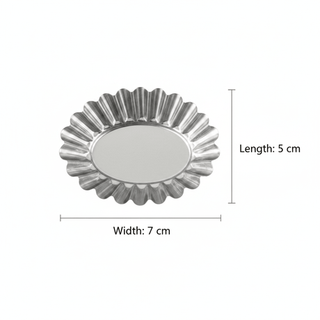 AFCO Mini Cake Mould Set – 4 Pcs – Stainless Steel – Oval Fluted Design - Al Kabayel Discount CentreAFCO Mini Cake Mould Set – 4 Pcs – Stainless Steel – Oval Fluted DesignCake Mold & Baking MoldsAFCOAl Kabayel Discount Centre