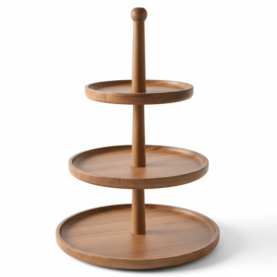 Afco Natural Bamboo Three - Tier Round Fruit Stand with Wooden Finish for Eco - Friendly Display – 40 cm - Al Kabayel Discount CentreAfco Natural Bamboo Three - Tier Round Fruit Stand with Wooden Finish for Eco - Friendly Display – 40 cmOrganizers & AccessoriesAFCOAl Kabayel Discount Centre