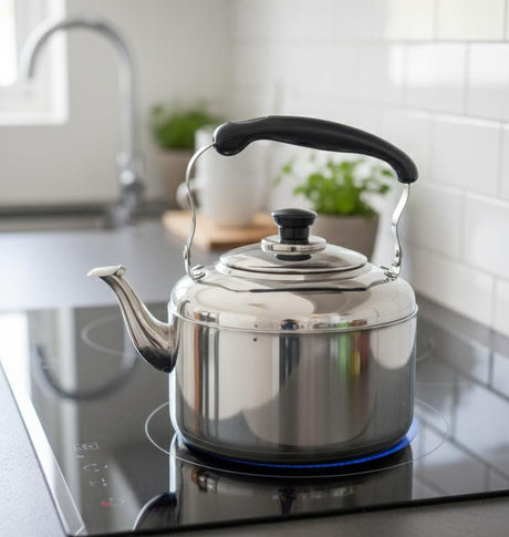 AFCO Premium Stainless Steel Whistling Kettle 1 Litre – Elegant Mirror Finish, Heat - Resistant Handle, Fast Boiling Design, Ideal for Home & Office Use - Al Kabayel Discount CentreAFCO Premium Stainless Steel Whistling Kettle 1 Litre – Elegant Mirror Finish, Heat - Resistant Handle, Fast Boiling Design, Ideal for Home & Office UseTea/Coffee PotsAFCOAl Kabayel Discount Centre