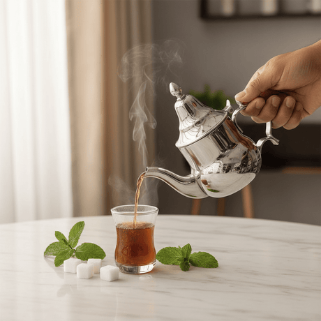Afco Silver Stainless Steel Arabic Teapot – Traditional Moroccan Design | Mirror Polished Finish | Premium Hospitality Serveware for Tea & Coffee - Al Kabayel Discount CentreAfco Silver Stainless Steel Arabic Teapot – Traditional Moroccan Design | Mirror Polished Finish | Premium Hospitality Serveware for Tea & CoffeeTea/Coffee PotsAFCOAl Kabayel Discount Centre
