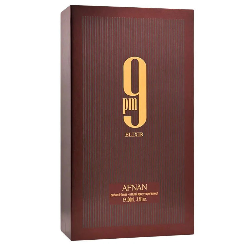 Afnan 9pm Elixir Parfum Intense For Unisex -Oriental Spicy Perfume 100ml