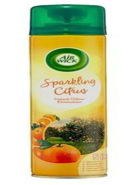 AIR WICK Air Freshner Room Spray Sparkling Citrus 300ml - Al Kabayel Discount CentreAIR WICK Air Freshner Room Spray Sparkling Citrus 300mlHome FragrancesAIR WICKAl Kabayel Discount Centre