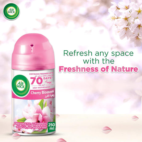Air Wick Freshmatic Autospray Refill, Cherry Blossom Scent 250 ml x2 - Al Kabayel Discount CentreAir Wick Freshmatic Autospray Refill, Cherry Blossom Scent 250 ml x2Air FreshenersAIR WICKAl Kabayel Discount Centre