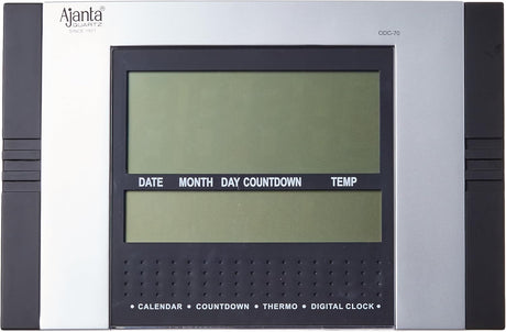 AJANTA Rectangular Digital Wall Clock 29cm*19cm, Black/Silver, ODC - 70 - Al Kabayel Discount CentreAJANTA Rectangular Digital Wall Clock 29cm*19cm, Black/Silver, ODC - 70Wall ClocksAJANTAAl Kabayel Discount Centre