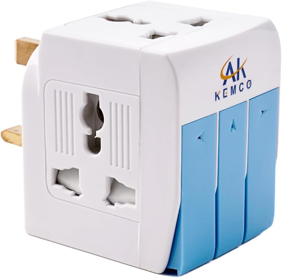 AK Kemco 3 Way Universal Multi Adapter Plug with switch AK-938sl – Al ...