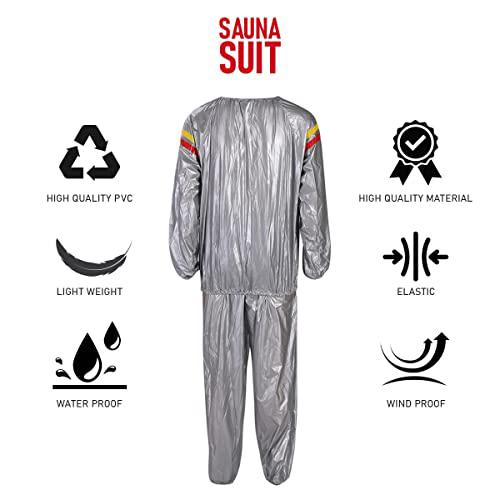 AKDC 1-Pair Sauna Suit for Men & Women Size-L,Soft Waterproof