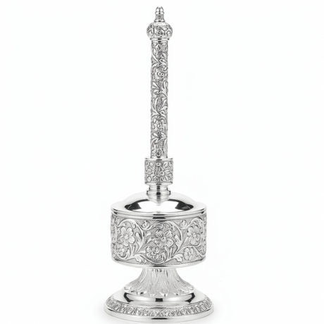 AKDC 100ml silver rose water bottle glass and metal luxury decorative container arabic gift item - Al Kabayel Discount CentreAKDC 100ml silver rose water bottle glass and metal luxury decorative container arabic gift itemPerfume BottlesAKDCAl Kabayel Discount Centre