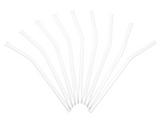 AKDC 10pc Glass Straw 8mm, Clear & Transparrent