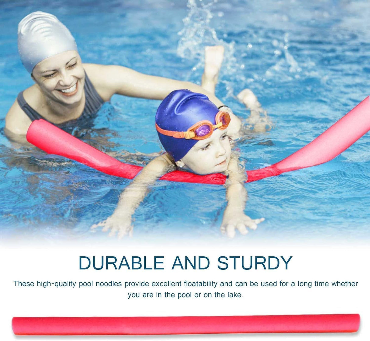 AKDC 10pcs Swimming Noodles Floating Swimmings Pool Noodle Swim Kickboard Water Float Aid Woggle Noodles Hollow Learn Swimming Foam Diy Toys Over Random Assorted Colors - 64InchX2.5Inch - Al Kabayel Discount CentreAKDC 10pcs Swimming Noodles Floating Swimmings Pool Noodle Swim Kickboard Water Float Aid Woggle Noodles Hollow Learn Swimming Foam Diy Toys Over Random Assorted Colors - 64InchX2.5InchPools & waterplay toysAKDCAl Kabayel Discount Centre