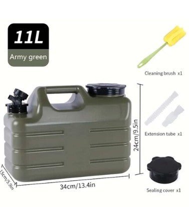 AKDC 11L Water Tank Upgraded Portable Camping Outdoor Hiking 11 Liter Water Can Jug Container with Tap for Camping Outdoors Hiking Emergency Storing & Survival Kit - Al Kabayel Discount CentreAKDC 11L Water Tank Upgraded Portable Camping Outdoor Hiking 11 Liter Water Can Jug Container with Tap for Camping Outdoors Hiking Emergency Storing & Survival KitGardening ToolsAKDCAl Kabayel Discount Centre