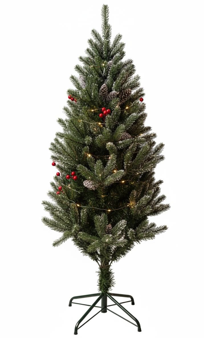 AKDC 120cm Natural PVC Pine Christmas Tree with Red Berries | Full Green Foliage Festive Tree - Al Kabayel Discount CentreAKDC 120cm Natural PVC Pine Christmas Tree with Red Berries | Full Green Foliage Festive TreeHome Décor AccentsAKDCAl Kabayel Discount Centre