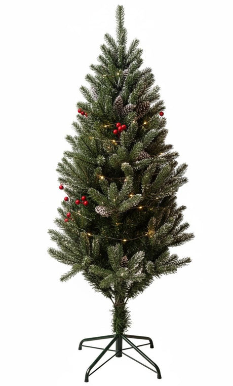 AKDC 120cm Natural PVC Pine Christmas Tree with Red Berries | Full Green Foliage Festive Tree - Al Kabayel Discount CentreAKDC 120cm Natural PVC Pine Christmas Tree with Red Berries | Full Green Foliage Festive TreeHome Décor AccentsAKDCAl Kabayel Discount Centre