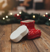 AKDC 12cm Santa Shoe Shaped Ceramic Candy Pot – Red Christmas Decorative Jar for Sweets, Candies & Table Display - Al Kabayel Discount CentreAKDC 12cm Santa Shoe Shaped Ceramic Candy Pot – Red Christmas Decorative Jar for Sweets, Candies & Table DisplayHome Décor AccentsAKDCAl Kabayel Discount Centre