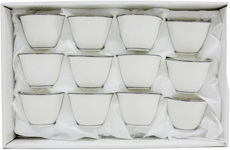 AKDC 12Pcs Cawa Cup Set Silver Ceramic - Al Kabayel Discount CentreAKDC 12Pcs Cawa Cup Set Silver CeramicTea CupsAl Kabayel Discount CentreAl Kabayel Discount Centre