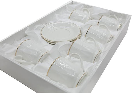 AKDC 12Pcs Cup And Saucer Set White ZD130 - Al Kabayel Discount CentreAKDC 12Pcs Cup And Saucer Set White ZD130Tea CupsAl Kabayel Discount CentreAl Kabayel Discount Centre