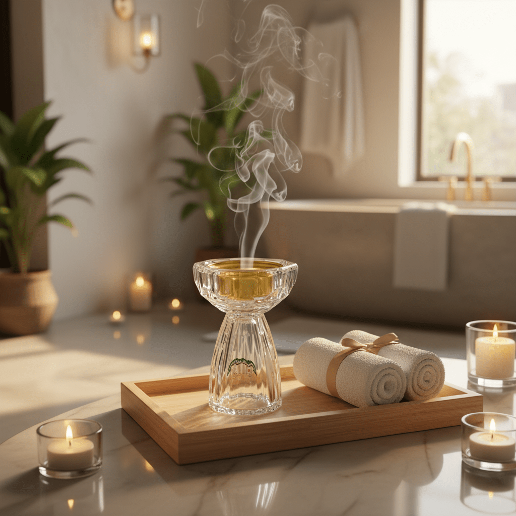 AKDC 13.5cm Premium Crystal Incense Burner for Aromatherapy, Meditation, Relaxation, and Elegant Interior Decoration - Al Kabayel Discount CentreAKDC 13.5cm Premium Crystal Incense Burner for Aromatherapy, Meditation, Relaxation, and Elegant Interior DecorationIncense BurnerAKDCAl Kabayel Discount Centre