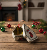 AKDC 13cm White Candy Box Home Shape | Christmas Gift Storage Box with Socks Design - Al Kabayel Discount CentreAKDC 13cm White Candy Box Home Shape | Christmas Gift Storage Box with Socks DesignHome Décor AccentsAKDCAl Kabayel Discount Centre