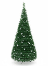 AKDC 150cm Green Tinsel Christmas Tree | Shiny Metallic Holiday Decoration for Home & Office - Al Kabayel Discount CentreAKDC 150cm Green Tinsel Christmas Tree | Shiny Metallic Holiday Decoration for Home & OfficeHome Décor AccentsAKDCAl Kabayel Discount Centre