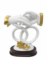 AKDC 16×15cm Ceramic Hands Décor in White with Gold Finish | Artistic Decorative Sculpture for Stylish Interiors - Al Kabayel Discount CentreAKDC 16×15cm Ceramic Hands Décor in White with Gold Finish | Artistic Decorative Sculpture for Stylish InteriorsHome Décor AccentsAKDCAl Kabayel Discount Centre