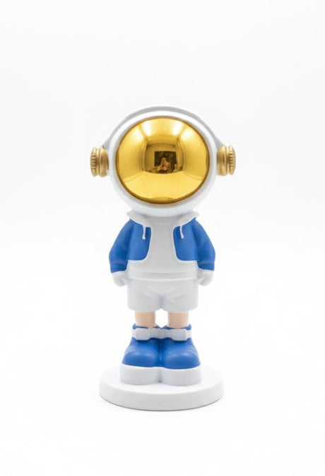 AKDC 16cm Ceramic Small Astronaut Standing Décor in White with Blue | Cute Space Explorer Figurine for Desk Display - Al Kabayel Discount CentreAKDC 16cm Ceramic Small Astronaut Standing Décor in White with Blue | Cute Space Explorer Figurine for Desk DisplayHome Décor AccentsAKDCAl Kabayel Discount Centre