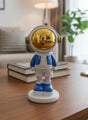 AKDC 16cm Ceramic Small Astronaut Standing Décor in White with Blue | Cute Space Explorer Figurine for Desk Display - Al Kabayel Discount CentreAKDC 16cm Ceramic Small Astronaut Standing Décor in White with Blue | Cute Space Explorer Figurine for Desk DisplayHome Décor AccentsAKDCAl Kabayel Discount Centre