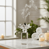 AKDC 17.5cm Small Decorative Glass Incense Holder for Meditation, Relaxation, and Home Fragrance Use - Al Kabayel Discount CentreAKDC 17.5cm Small Decorative Glass Incense Holder for Meditation, Relaxation, and Home Fragrance UseIncense BurnerAKDCAl Kabayel Discount Centre