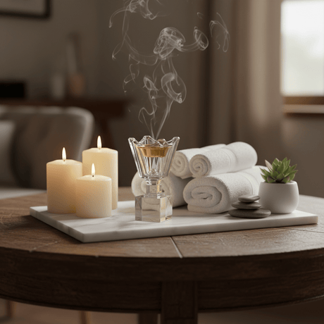 AKDC 18cm Modern Glass Incense Burner for Meditation, Aromatherapy, and Contemporary Home Decoration - Al Kabayel Discount CentreAKDC 18cm Modern Glass Incense Burner for Meditation, Aromatherapy, and Contemporary Home DecorationIncense BurnerAKDCAl Kabayel Discount Centre