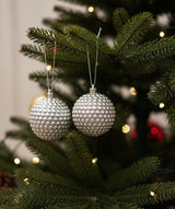 AKDC 2 - Piece 10 cm Silver Shiny Christmas Hanging Ball Décor – Elegant Metallic Ornaments for Holiday Trees - Al Kabayel Discount CentreAKDC 2 - Piece 10 cm Silver Shiny Christmas Hanging Ball Décor – Elegant Metallic Ornaments for Holiday TreesHome Décor AccentsAKDCAl Kabayel Discount Centre