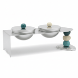 AKDC 2 - Section Rectangular Candy Serving Bowl with Holder – Multi - Compartment Tray for Snacks Nuts & Dry Fruits – Organized Serving Solution – 30x12 cm - Al Kabayel Discount CentreAKDC 2 - Section Rectangular Candy Serving Bowl with Holder – Multi - Compartment Tray for Snacks Nuts & Dry Fruits – Organized Serving Solution – 30x12 cmBowlsAKDCAl Kabayel Discount Centre