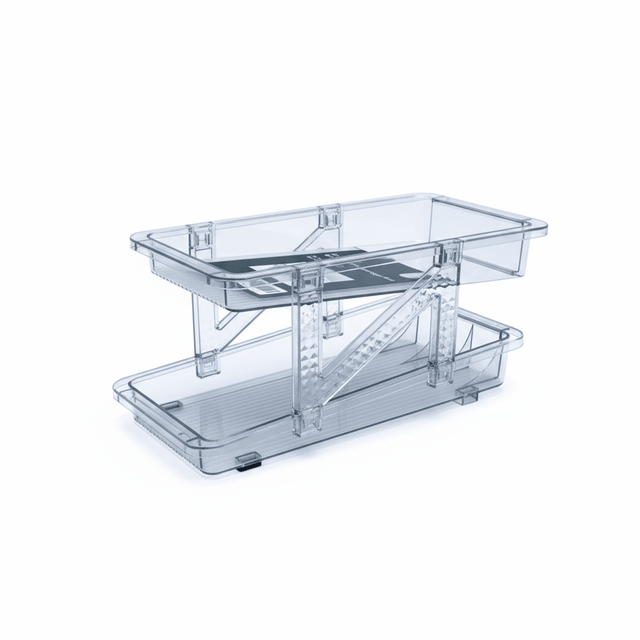 AKDC 2 - Tier Plastic Storage Tray – 33×14cm (Transparent) - Al Kabayel Discount CentreAKDC 2 - Tier Plastic Storage Tray – 33×14cm (Transparent)Organizers & AccessoriesAKDCAl Kabayel Discount Centre